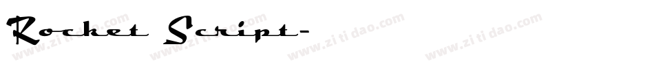 Rocket Script字体转换